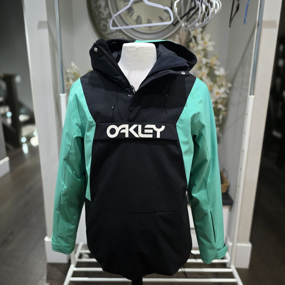 Oakley Performance Snow Jacket Black/Teal (US M)